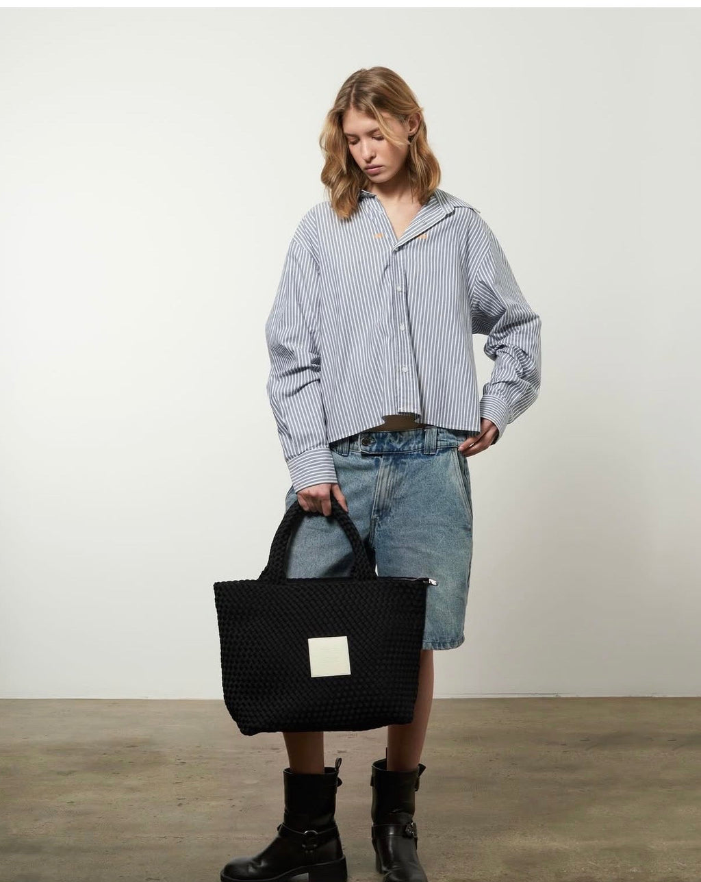 BAG SYLVIA 'CHILL VIBES' | BEIGE & DARK BROWN