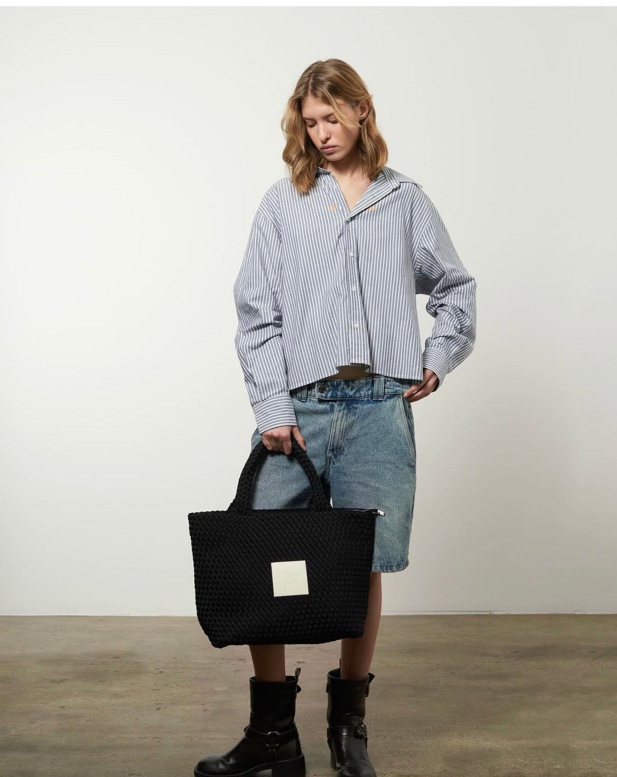 BAG SYLVIA 'CHILL VIBES' | BEIGE & DARK BROWN