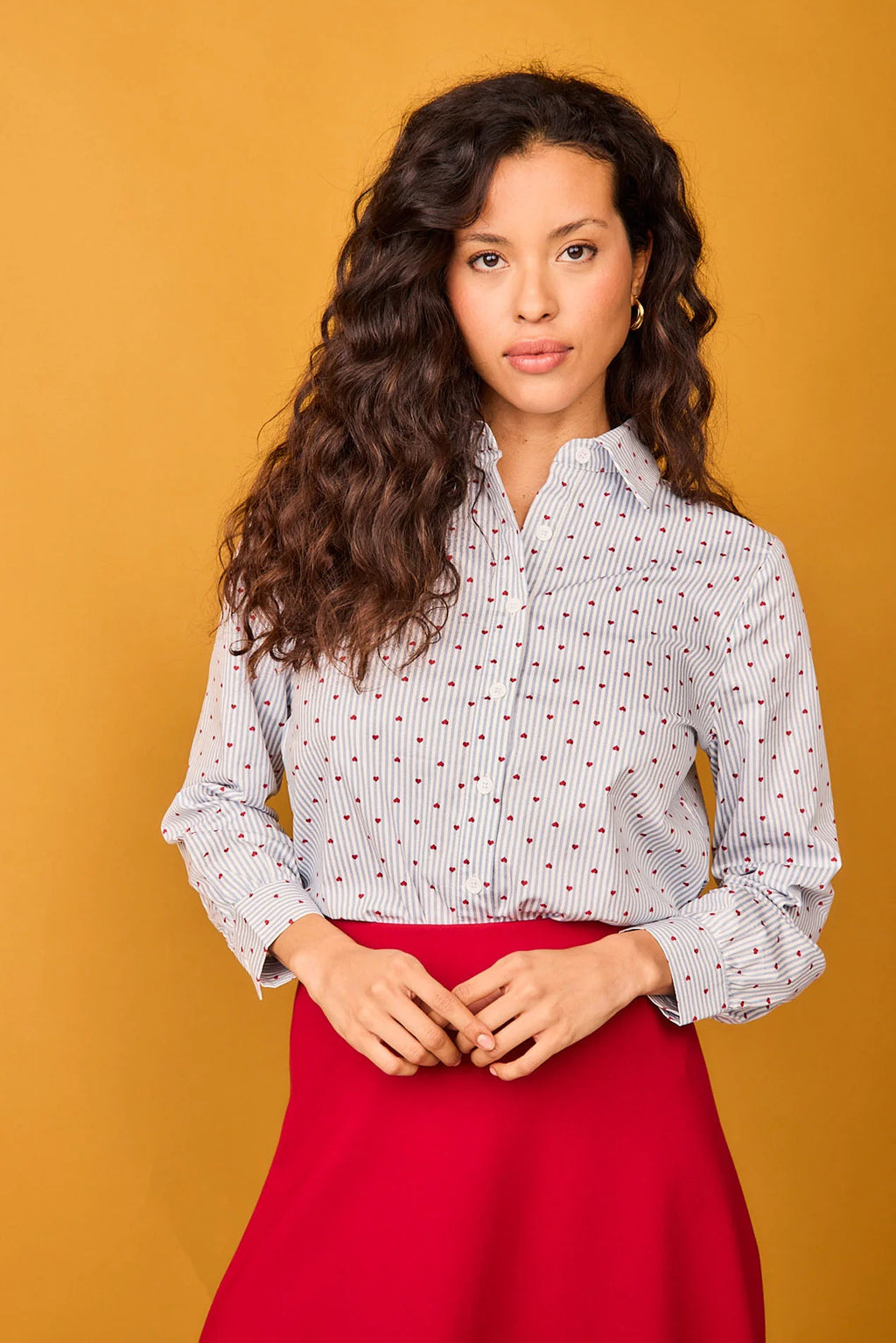 CAMISA NIEVES RAYAS AZUL Smile