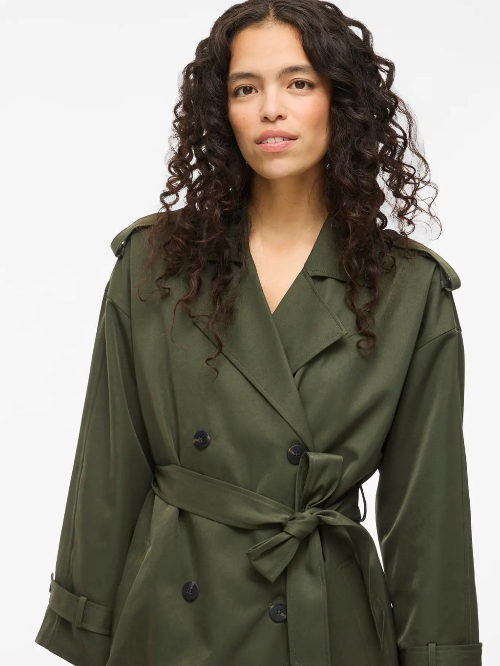 VIADDISON L/S LONG TRENCHCOAT