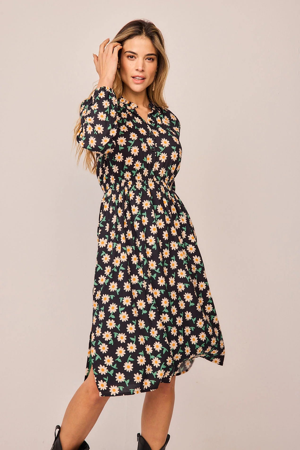 VESTIDO LARGO SELVA MARGARITAS