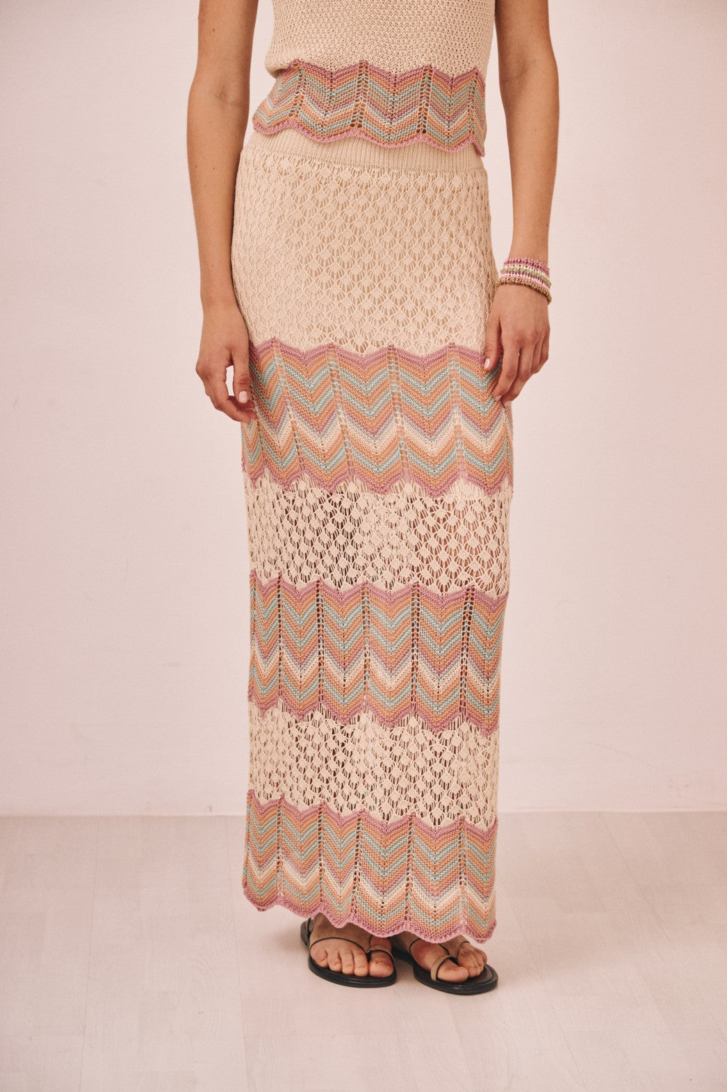 Falda punto jacquard
