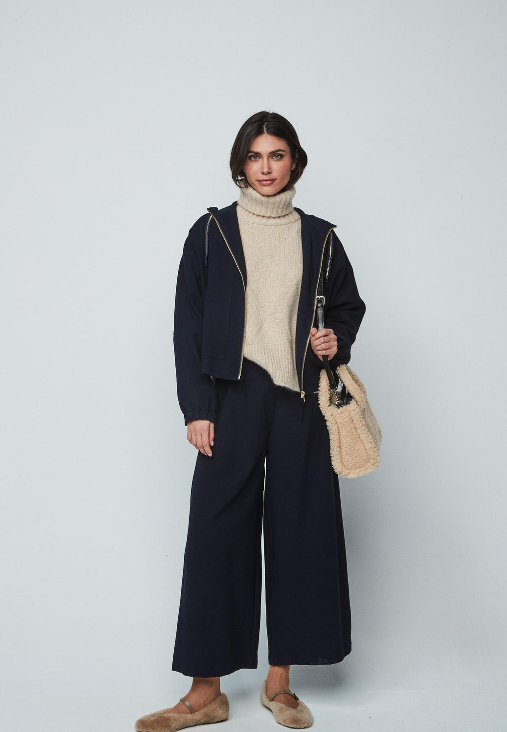 BOMBER RAINER AZUL MARINO