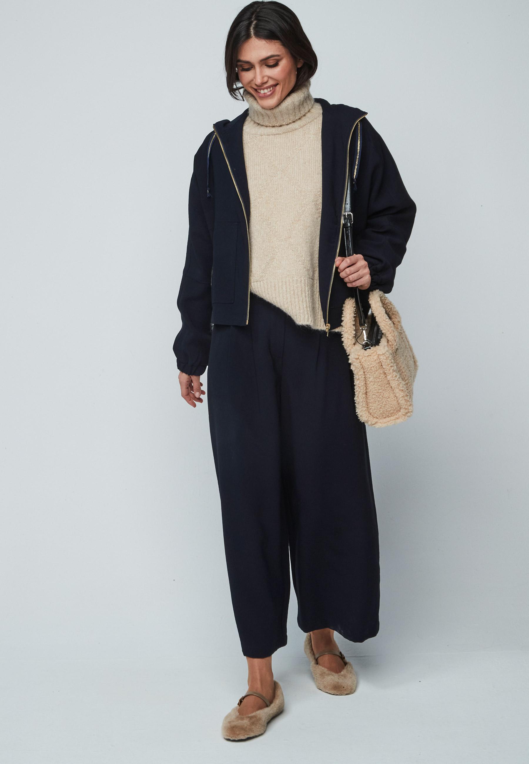 BOMBER RAINER AZUL MARINO