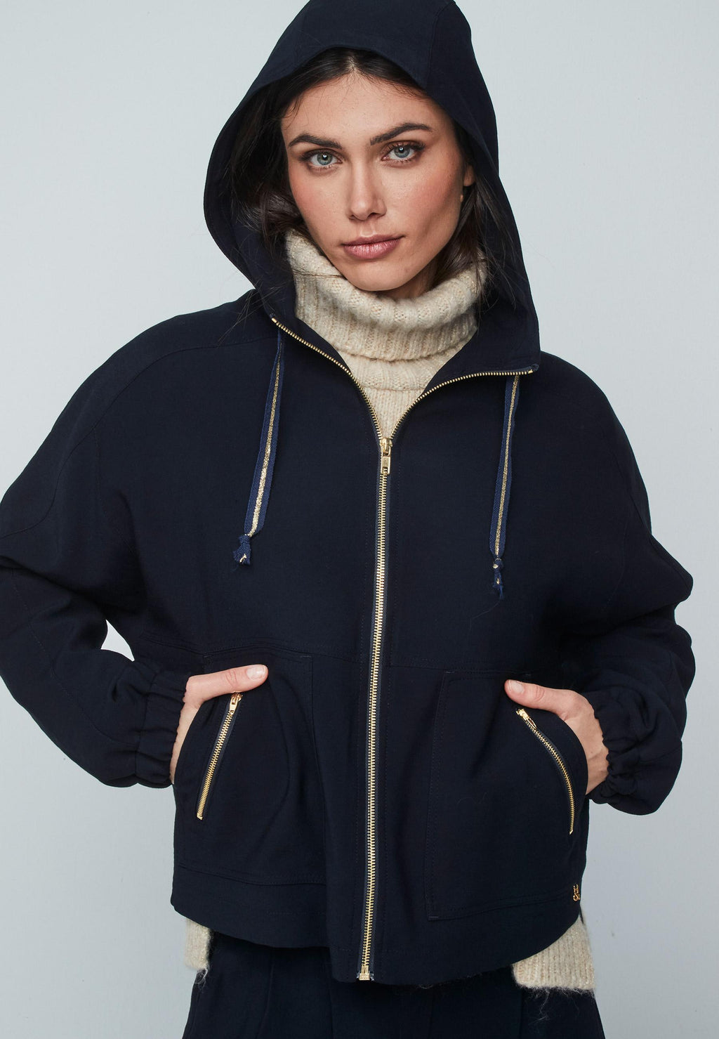 BOMBER RAINER AZUL MARINO